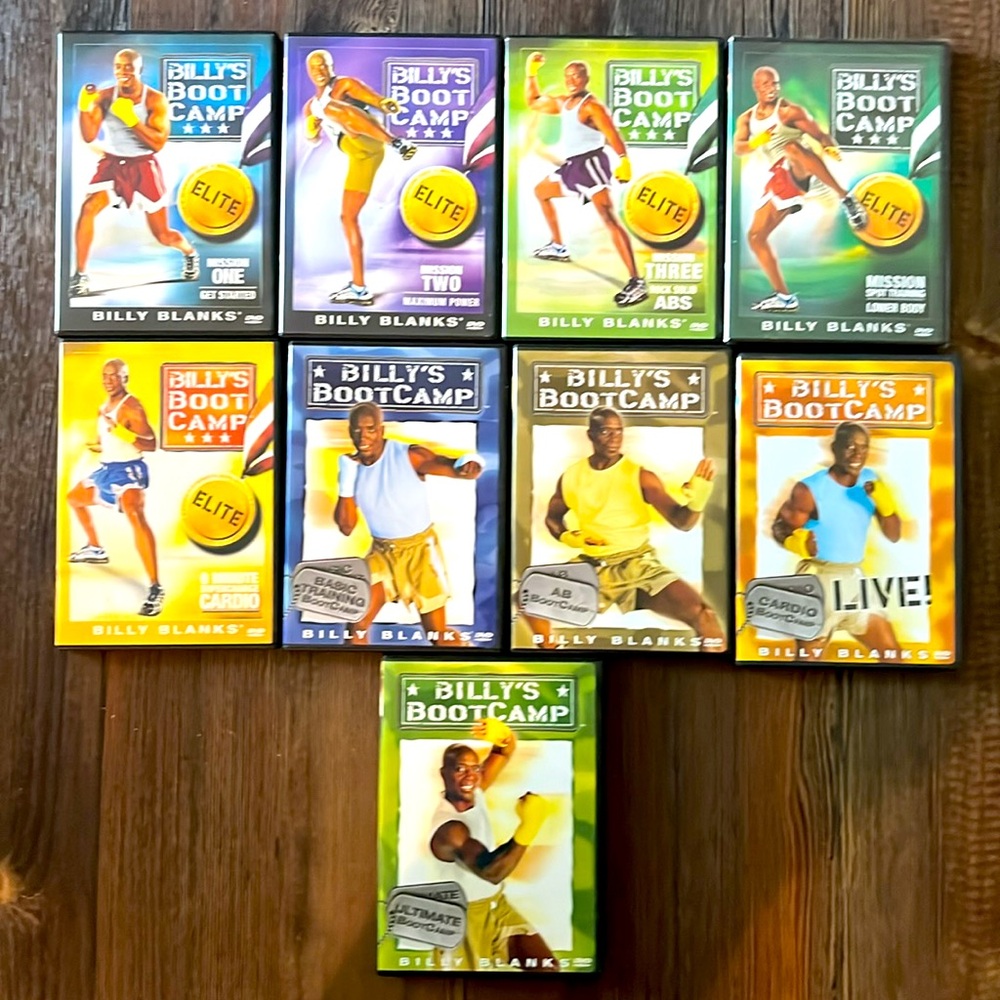 Billy’s Bootcamp Lot of 9 DVD’s